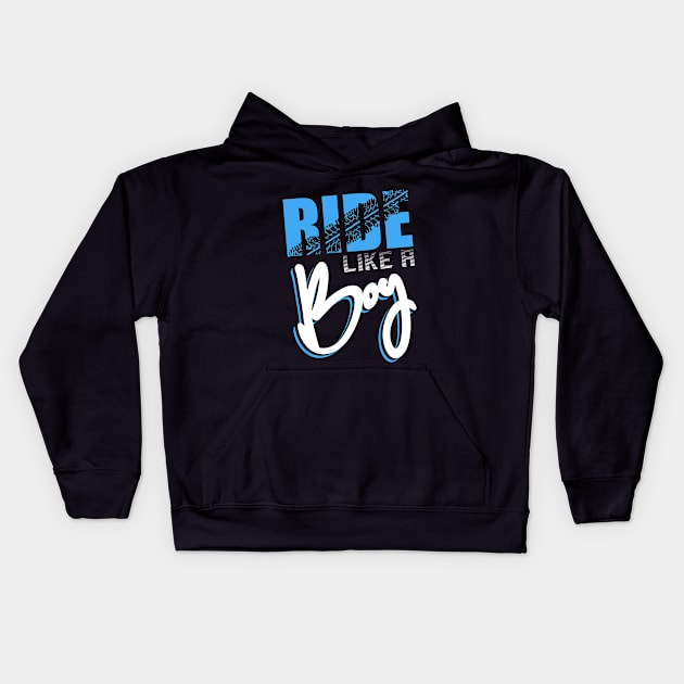 Ride like a Boy - Motocross Dirt Bike Boys Motorcross Supercross BMX T-Shirt Kids Hoodie by Shirtbubble